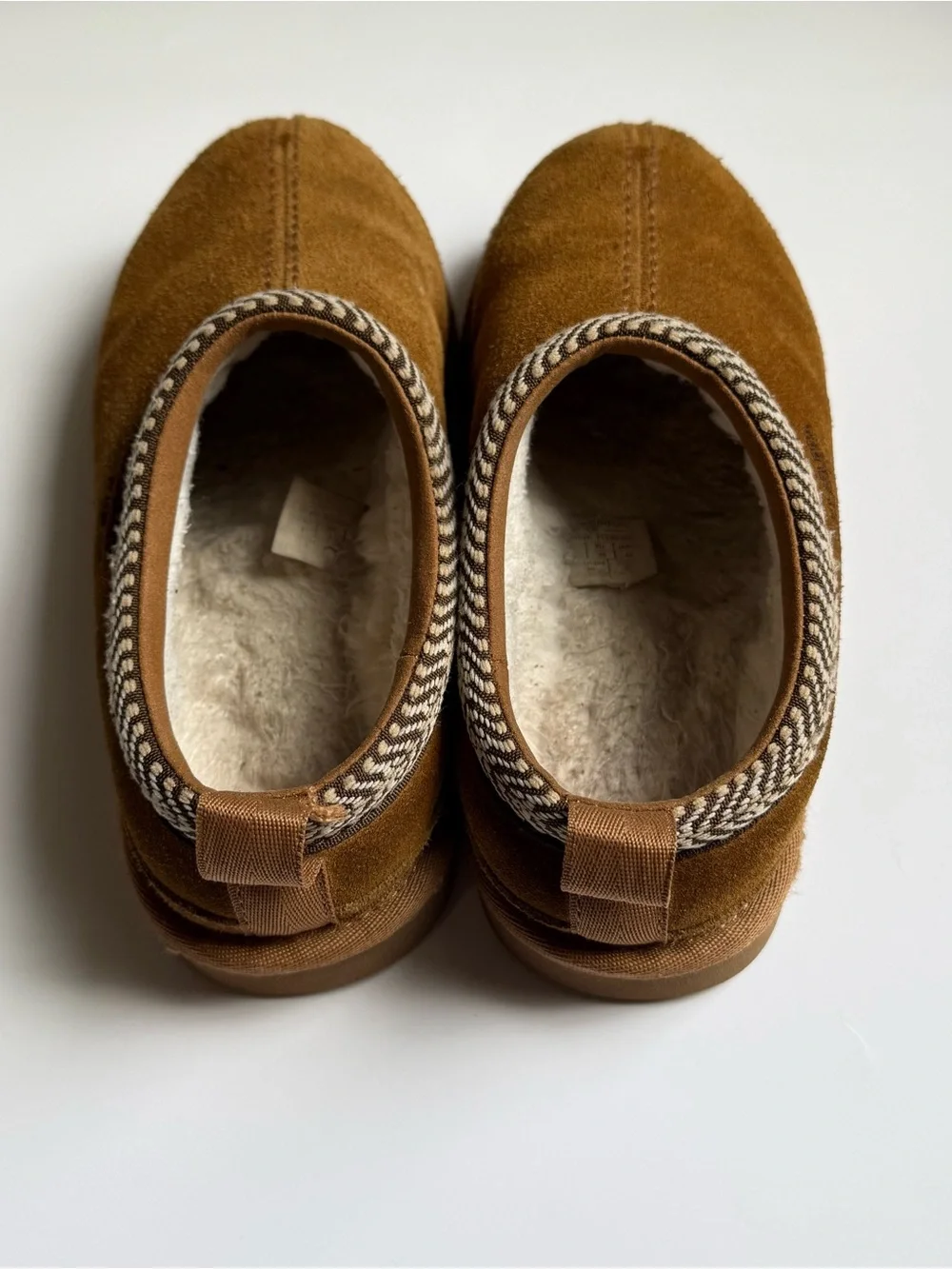 Koolaburra Kids Suede Slip-On Slippers in Tan Brown
